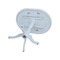 International Concepts Round 36 in Rd Top Pedestal Table, 12 in Leaf, 40.9 inH, Adjustable Height, White, 36 W, 48 L, Wood K08-36RXT-6B-2 - alternate 3